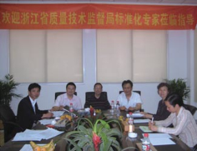 浙江質(zhì)量監(jiān)督局標(biāo)洪準(zhǔn)化專家蒞臨市下指導(dǎo)	